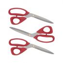 3 x Hochleistungs Schneideschere - Farbe: Rot 3 x Hochleistungs Schneideschere - Farbe: Rot