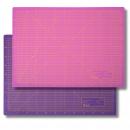 Schneidematte 3-lagig und selbstheilend - Farbe: Violett Pink Set - Größe: 450x600mm Schneidematte 3-lagig und selbstheilend - Farbe: Violett Pink Set - Größe: 450x600mm